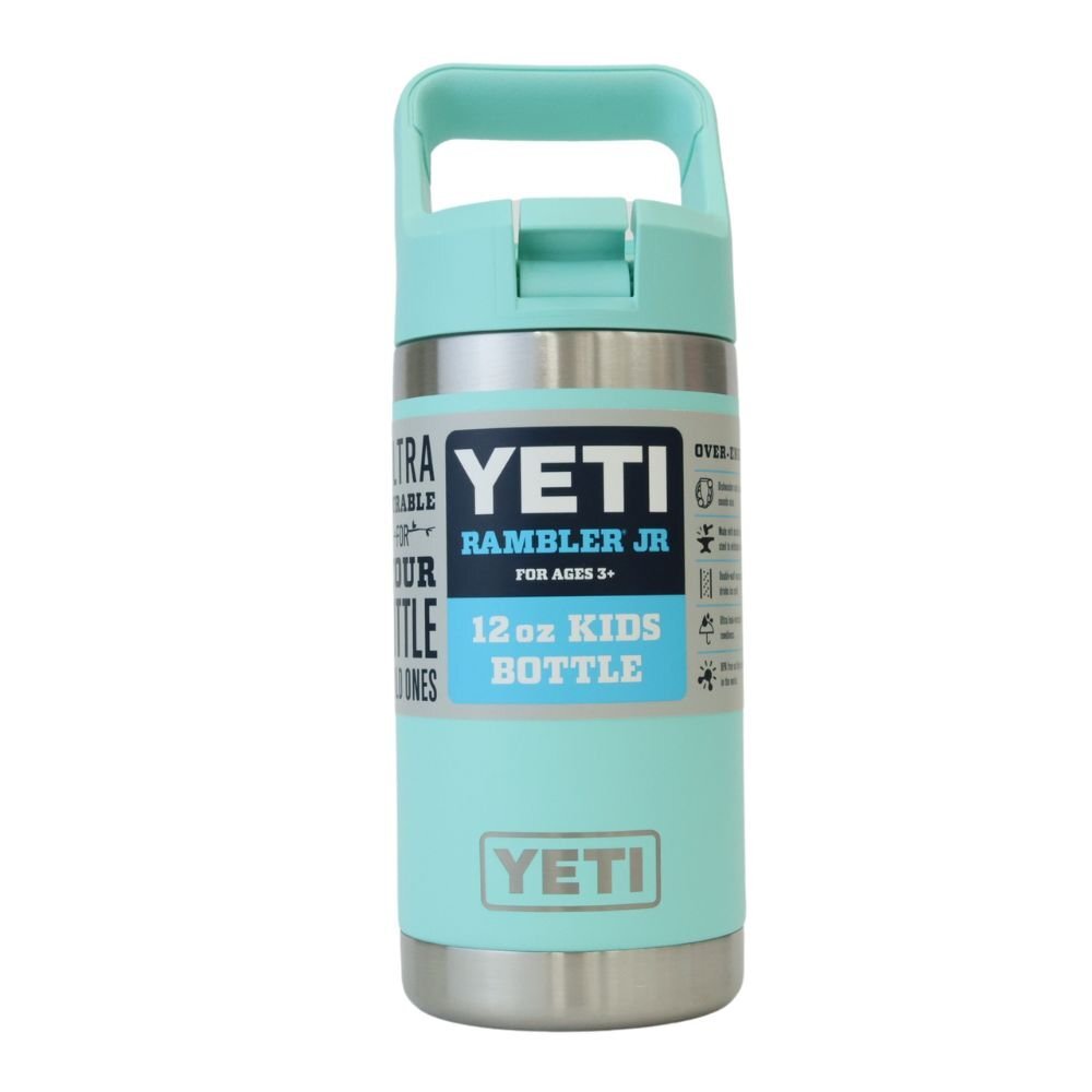 121478k4 展示未使用品 YETI イエティ RAMBLER JR 12オンス キッズボトル SEAFOAM アウトドア キャンプ用品 水筒 Iア3