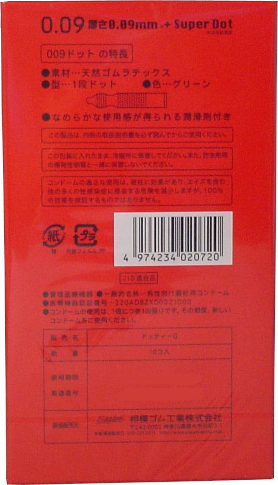 サガミ　009ドット　コンドーム　10個入_画像3