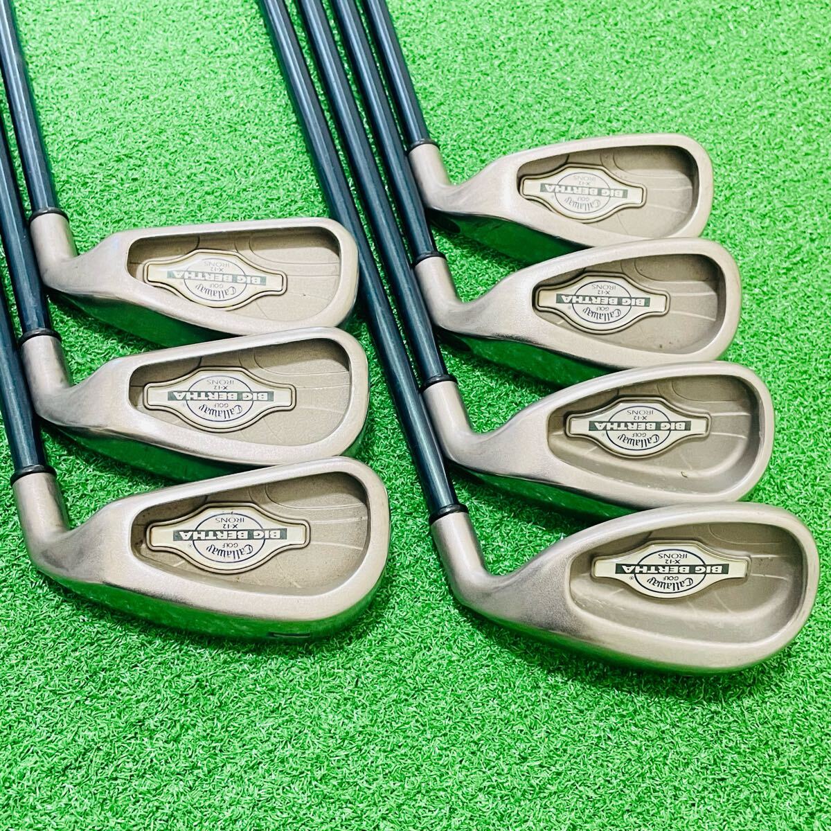 8078 Callaway BIG BERTHA X-12 キャロウェイ レディース 右利き アイアン7本セット フレックスL 5.6.7.8.9.P.S 送料無料 匿名配送