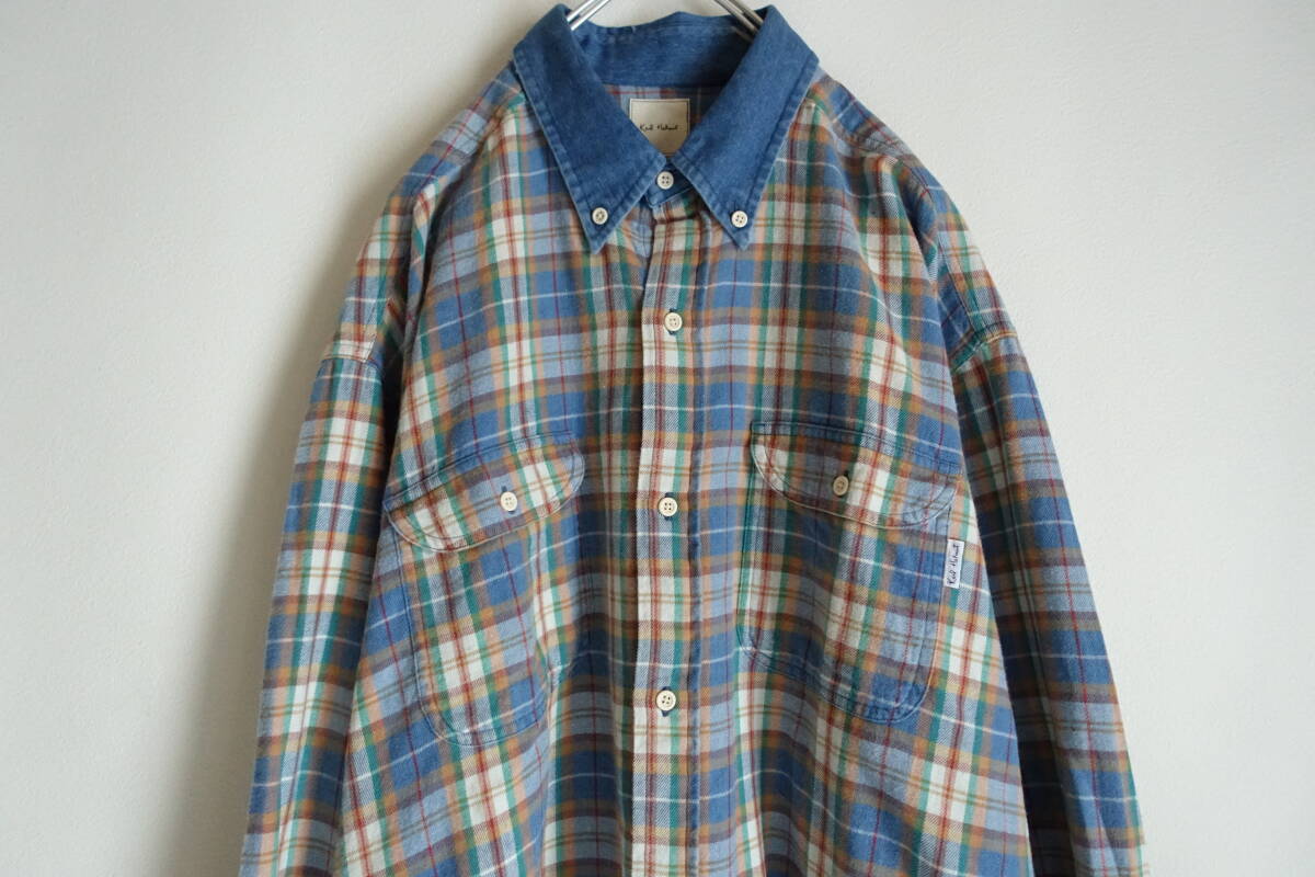 レア Karl Helmut カールヘルム デザイン ネルシャツ L ☆ピンクハウス シャツ