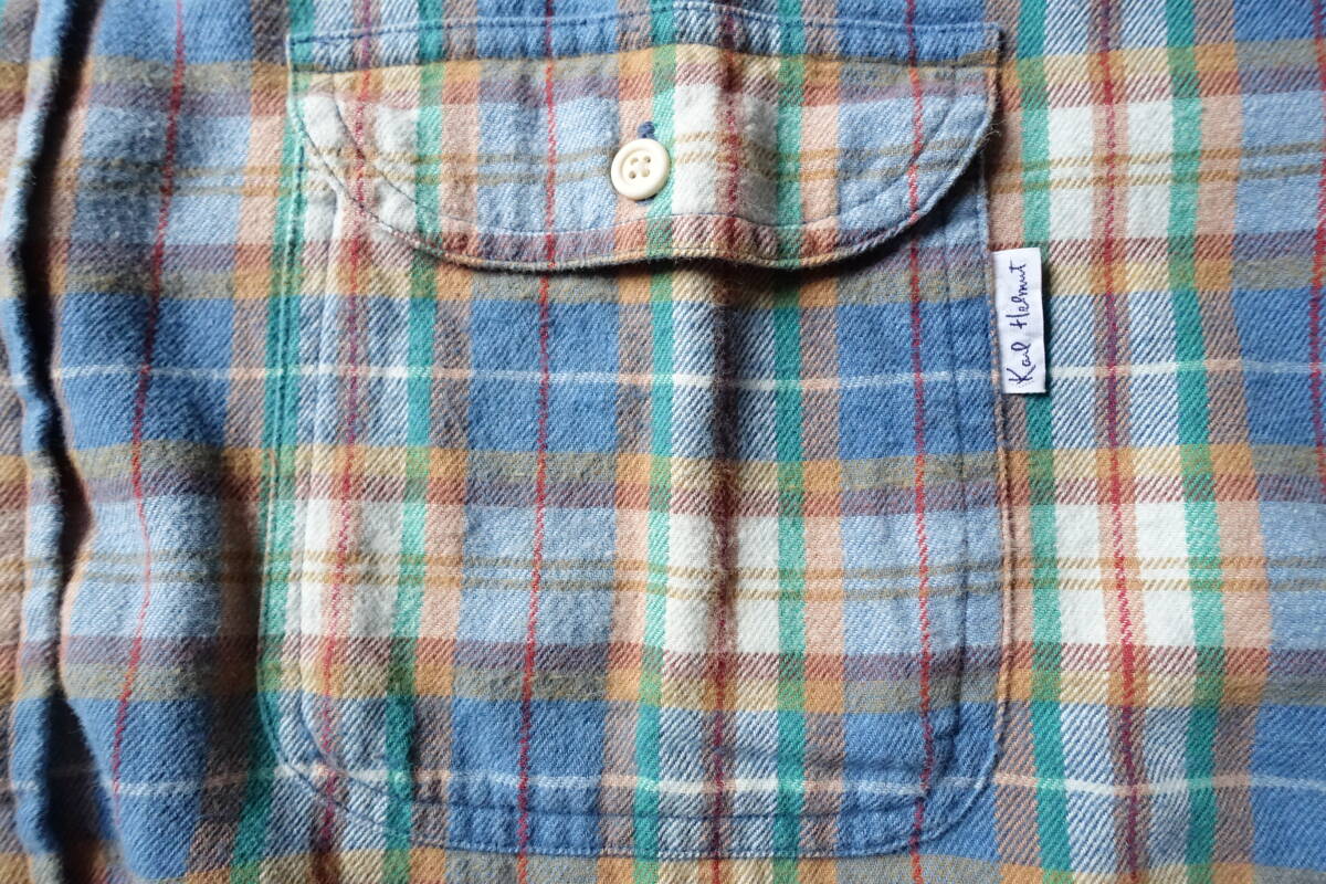 レア Karl Helmut カールヘルム デザイン ネルシャツ L ☆ピンクハウス シャツ