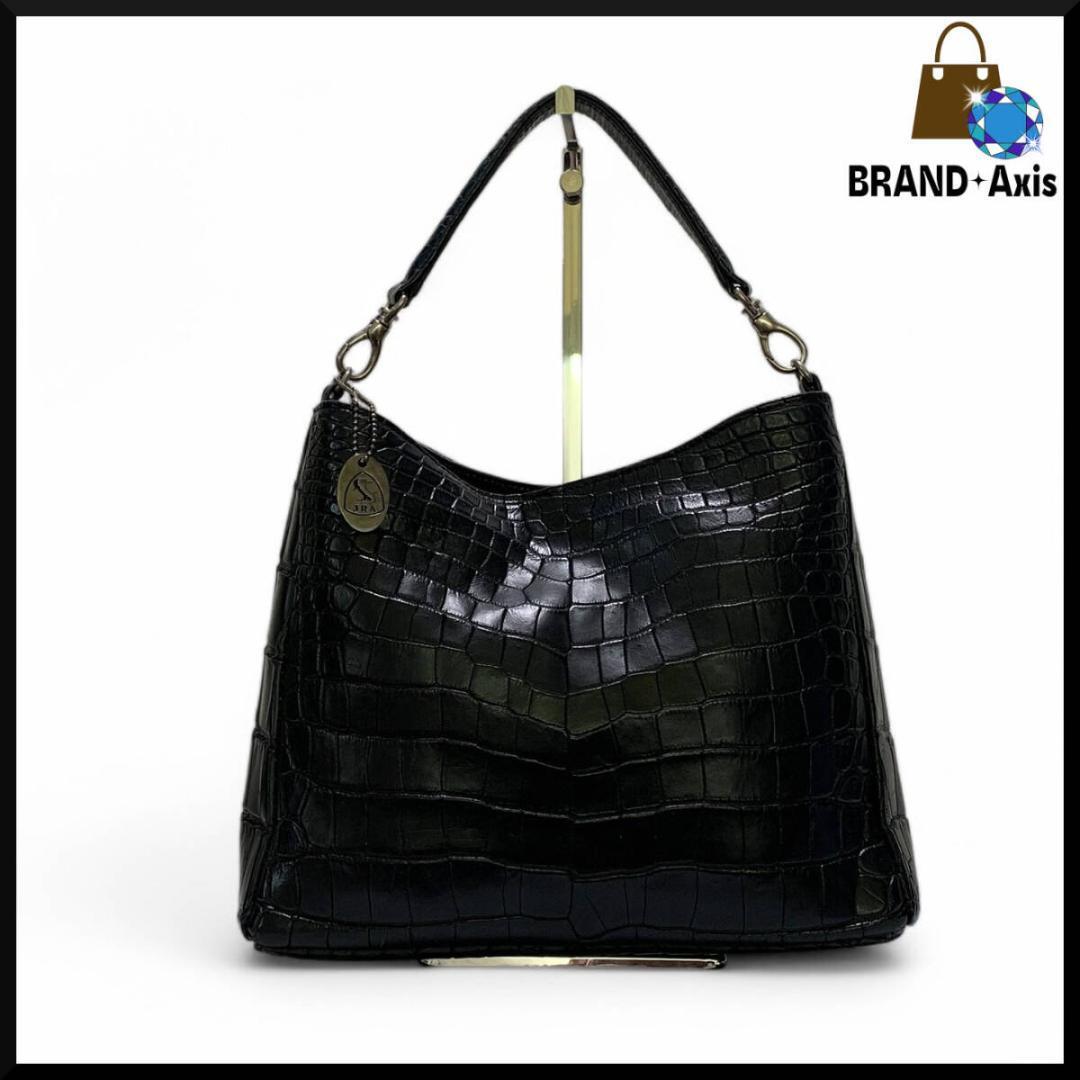 超美品】 LEATHERJEWELS マットクロコダイル JRAハンドバッグ 超美品】 LEATHERJEWELS マットクロコダイル JRAハンドバッグ