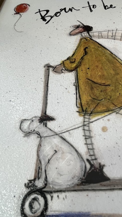 癒し 絵 絵画 40.5cmX40.5cm○サムトフト アートフレーム