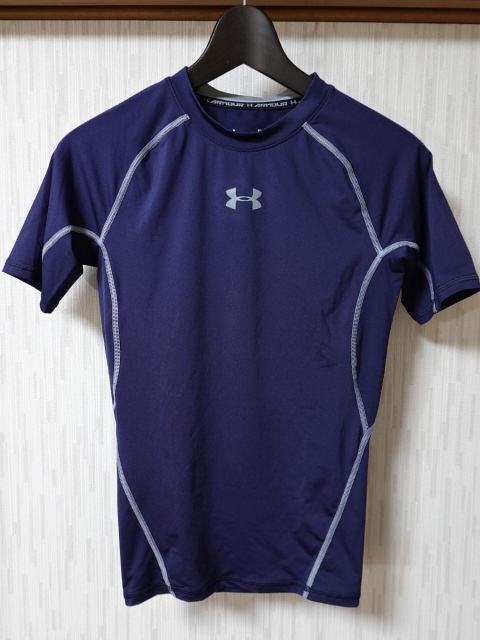■0215■UNDER ARMOUR アンダーアーマー ヒートギアアーマーコンプレッション SS SM 1257468●_画像1