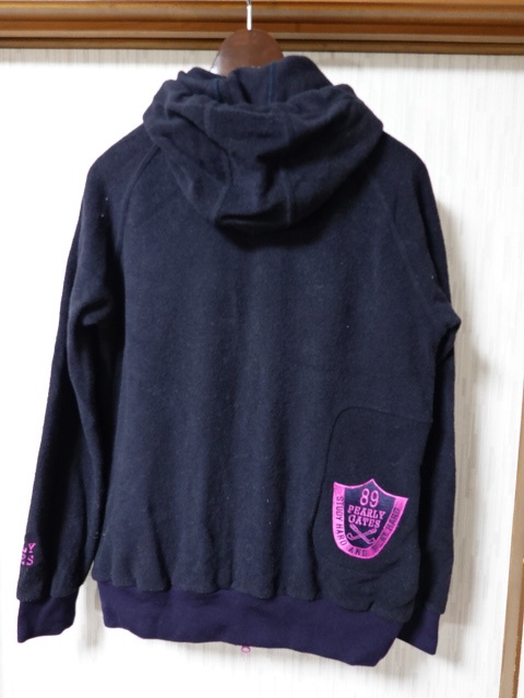 ■0222■PEARLY GATES パーリーゲイツ S ウールフーディージャケット●