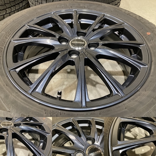 バリ溝 '21年制 WAREN 16インチ 6J +45 PCD100 4H DUNLOP WINTERMAXX WM02 195/65R16 4本 ライズ ロッキー N1621