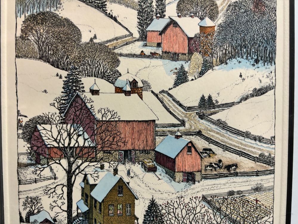 美品 スーザン・ハント・ウォルコッツ「UPHILL2」銅版画 直筆 美品 スーザン・ハント・ウォルコッツ「UPHILL2」銅版画 直筆