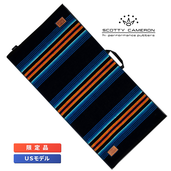 スコッティキャメロン ラウンドタオル ハロウィン モハーベ ストライプ ネイビー/ブルー 限定 Halloween Mojave Stripe Scotty Cameron キ