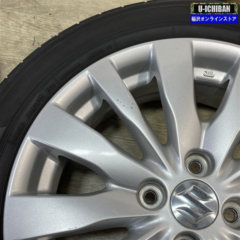 スズキ スイフト 純正 6-16+45 4H100 2021年制 溝あり ヨコハマ エコスES31 185/55R16 16インチ 4本セット 009k