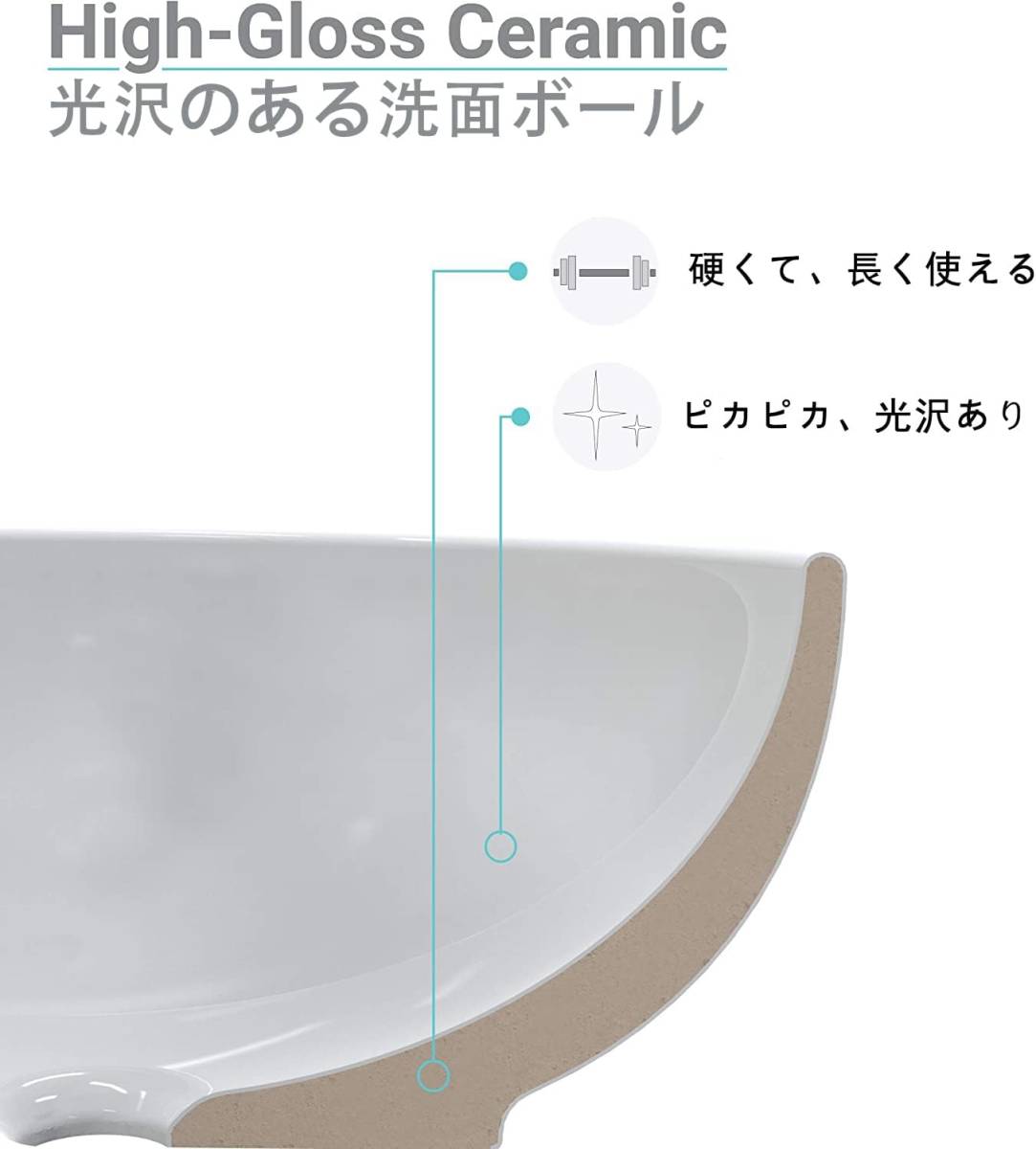 陶器製 洗面ボウル 長方形 混合水栓 排水Pトラップ付き 陶器製 洗面ボウル 長方形 混合水栓 排水Pトラップ付き