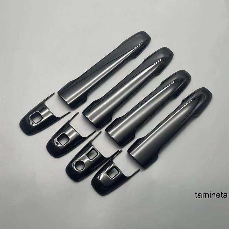 ドアハンドルカバー ダイハツ タントカスタム専用 ドアノブカバー LA650S 660S 爪キズ防止 ブラック SC-LSB スポーティーにドレスアップ