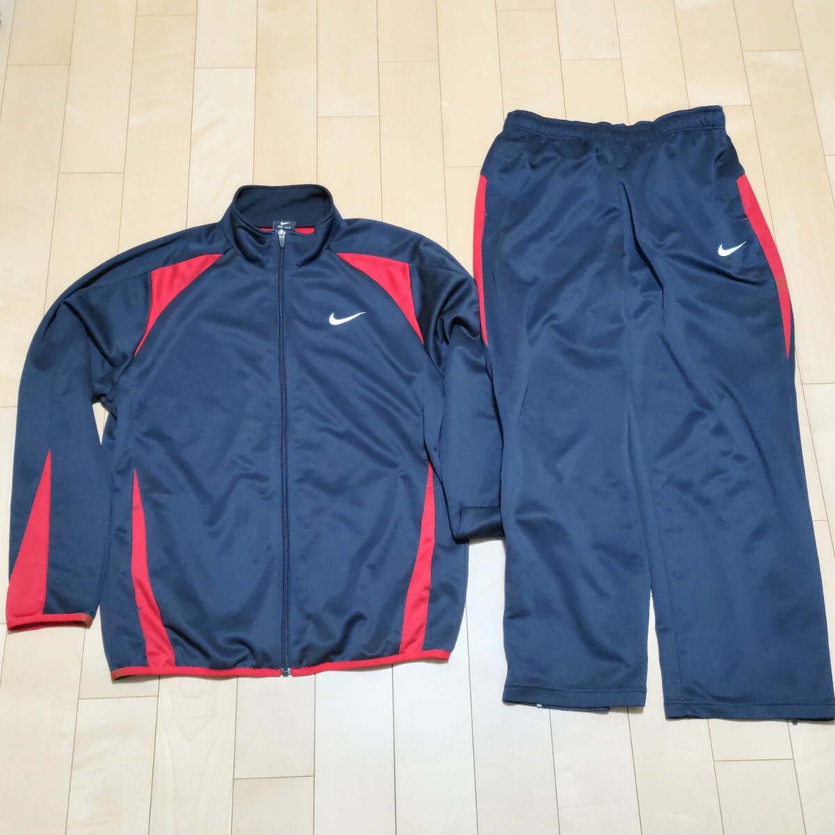 NIKE ナイキ ジャージ セットアップ 上下 ジャケット パンツ 紺 ネイビー