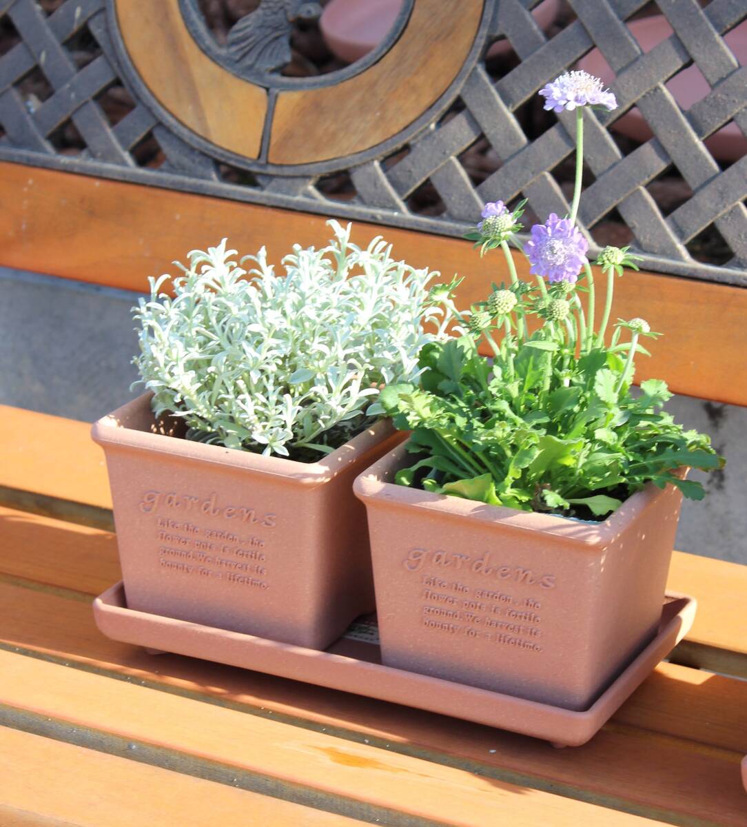 八幡化成 エコポット/植木鉢 角型 120 素焼き調 『アーブル(Hachiman gardens:arbre)』_画像2