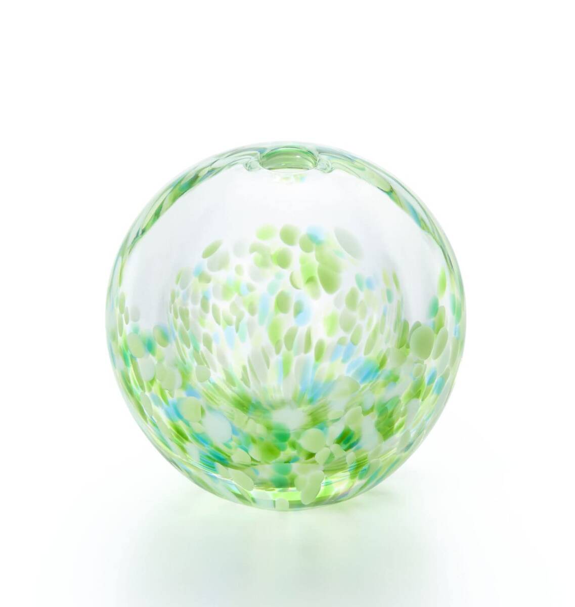 アデリア(ADERIA) 津軽びいどろ ふうけい 一輪挿し 夏の田園 日本製 化粧箱入 フラワーベース 花瓶 おしゃれ ガラス 花器 vase_画像1