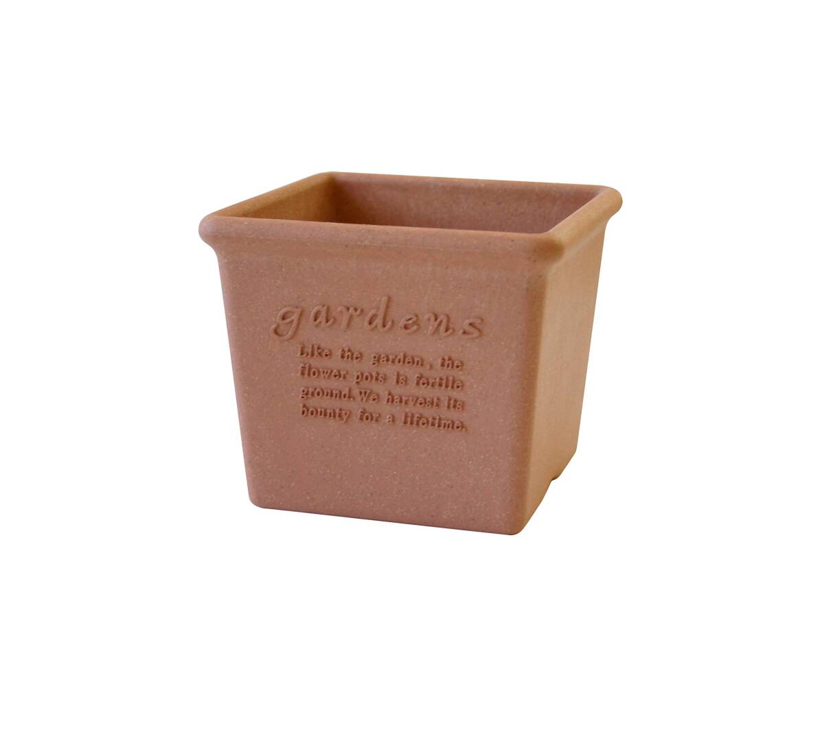 八幡化成 エコポット/植木鉢 角型 120 素焼き調 『アーブル(Hachiman gardens:arbre)』_画像1