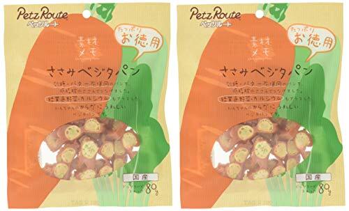 ペッツルート (Petz Route) 素材メモ ささみベジタパン 犬用 お徳用 80g×2個_画像4
