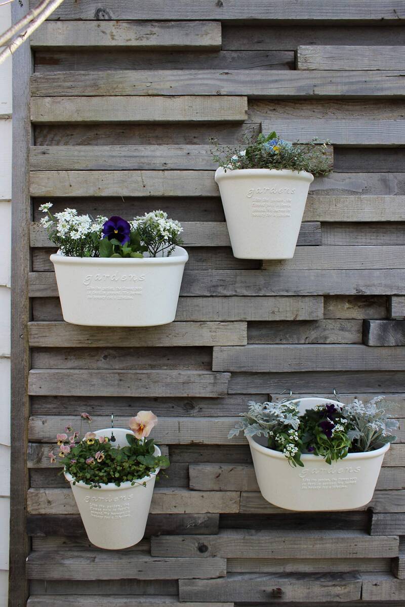 八幡化成(Hachimankasei) ハンギングエコポット/吊り下げ型植木鉢 300 マスタード 『パピエ(Hachiman gardens:_画像5