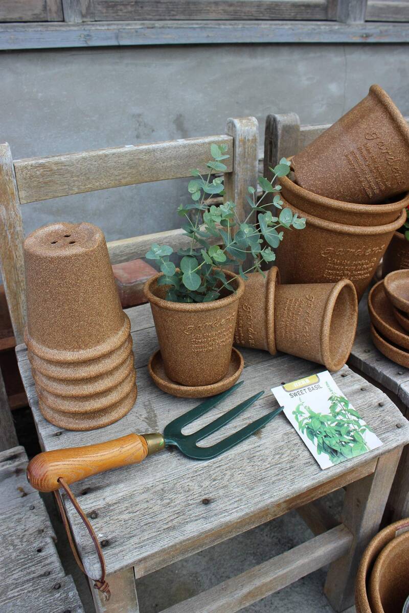 八幡化成(Hachimankasei) エコポット/植木鉢 丸型 4号 ナチュラル 『アーブル(Hachiman gardens:arbre)』_画像5