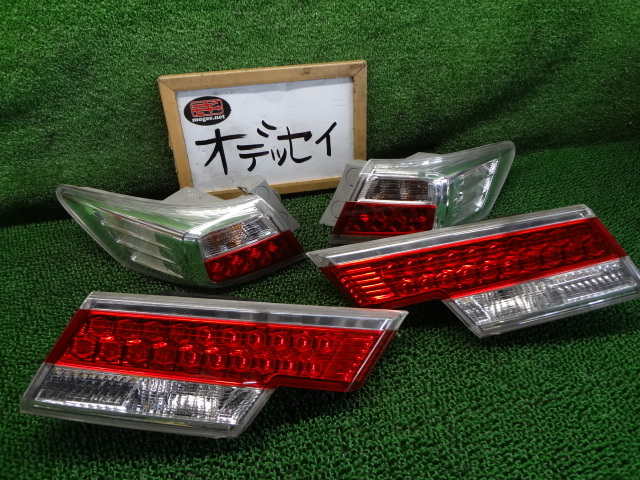 3FD4564 DM2)) ホンダ オデッセイ RB3/RB4 后期型 Mエアロ 純正 テールライト左右+フィニッシャーランプセット