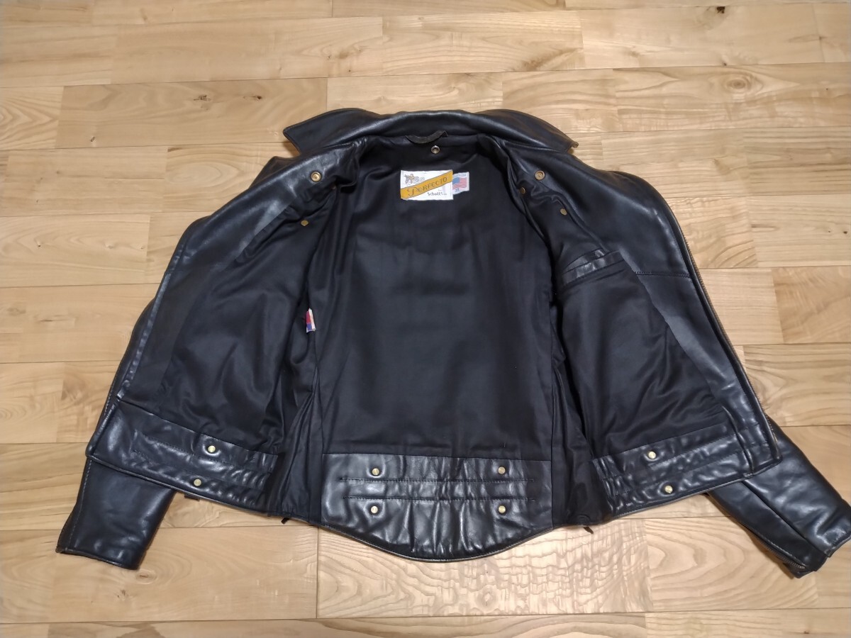 ビンテージ ショット Schott 90s 80s Wライダース サイズ38 CHP ビンテージ ショット Schott 90s 80s Wライダース サイズ38 CHP