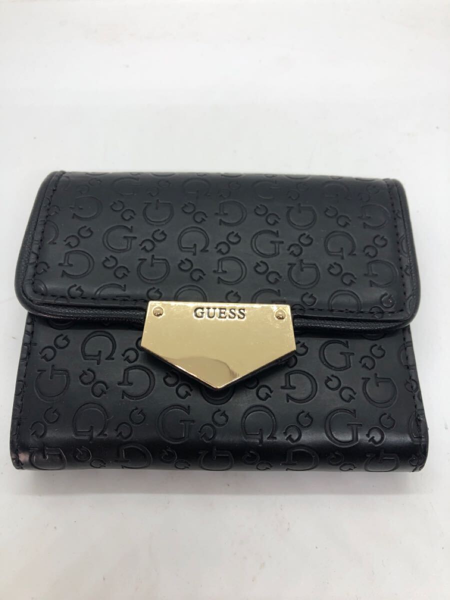 guess ゲス　財(cái)布　三つ折り　 ウォレット　大容量