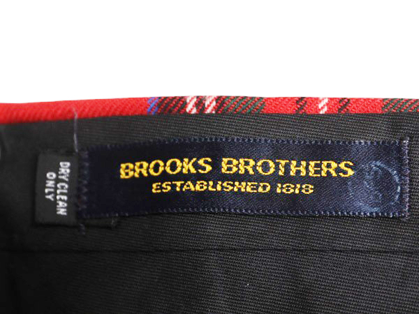 80s ブルックスブラザーズ パッチワーク 太畝 コーデュロイ パンツ メンズ 実寸 34 30 / ヴィンテージ Brooks Brothers タータン チェック