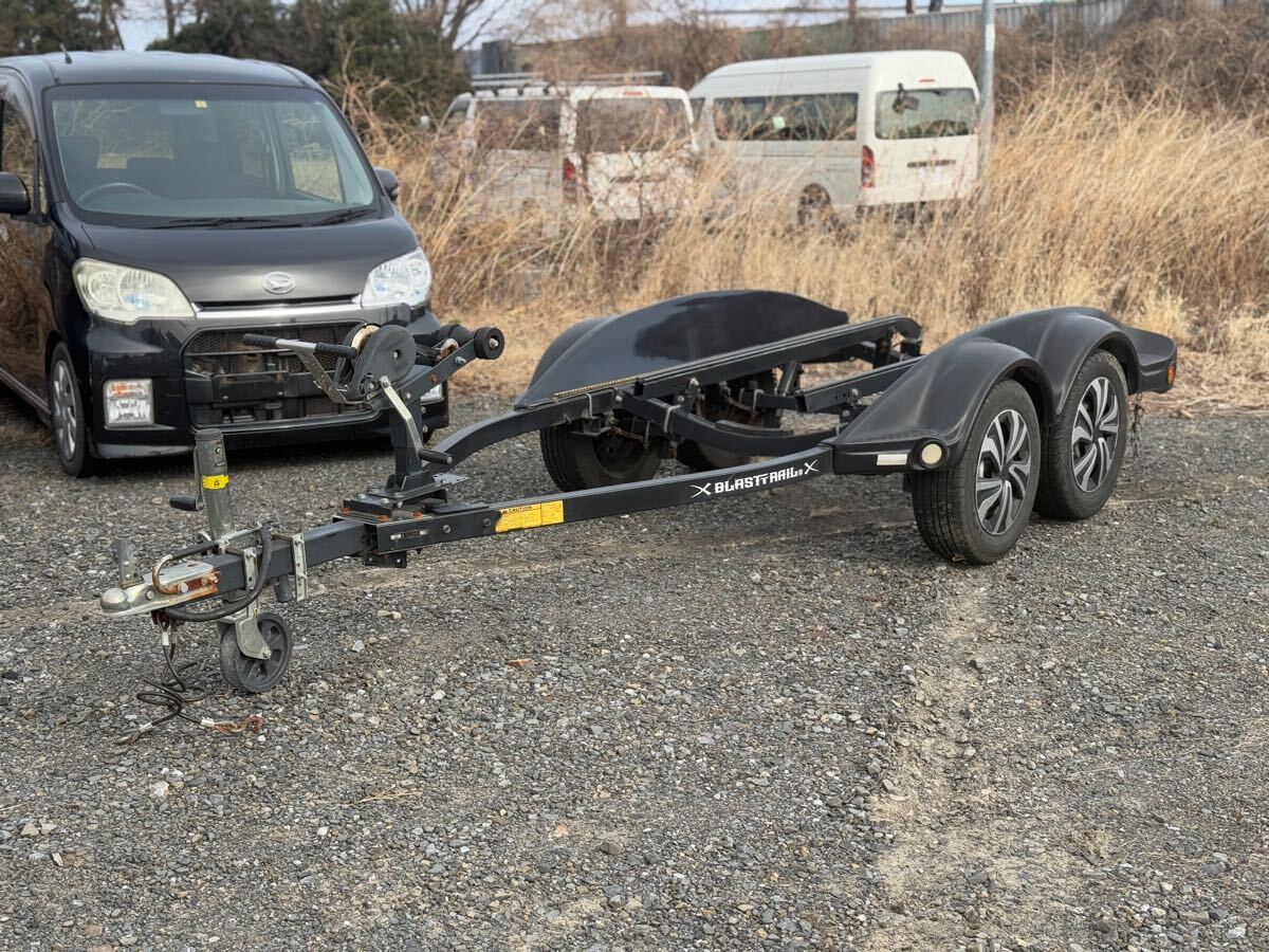車検満タン ボートトレーラー ジェットスキーブラスト 2軸 SOREX 車検満タン ボートトレーラー ジェットスキーブラスト 2軸 SOREX