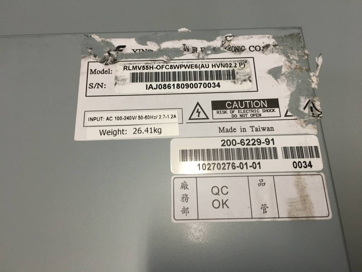 中古 セガ SEGA スターホース4 メイン用 55インチ液晶モニター 中古 セガ SEGA スターホース4 メイン用 55インチ液晶モニター