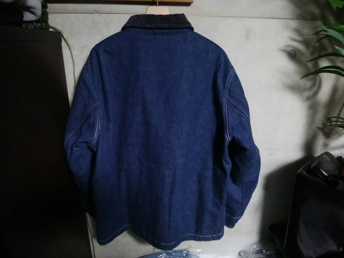 【TENDERLOIN テンダーロイン】デニムカバーオールジャケットM 日本制 「T-DENIM COVERALL」 刺繍デザイン入り 本店限定 名作 人気アイテム