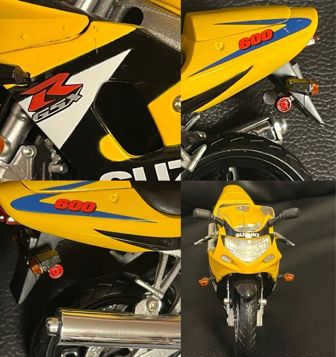 1/12スケール SUZUKI GSX-R600 鈴木 スズキ GSX R 600 ダイキャストバイク ミニカー オートバイ 完成品 
