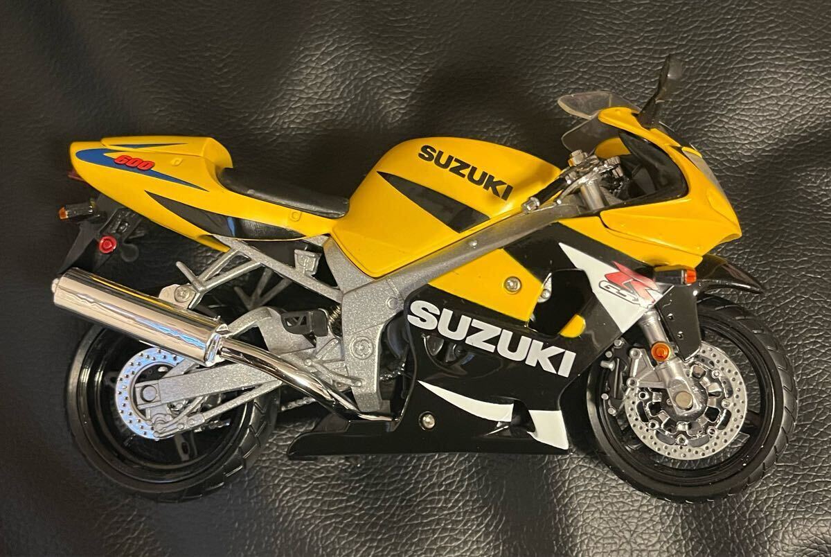 1/12スケール SUZUKI GSX-R600 鈴木 スズキ GSX R 600 ダイキャストバイク ミニカー オートバイ 完成品 