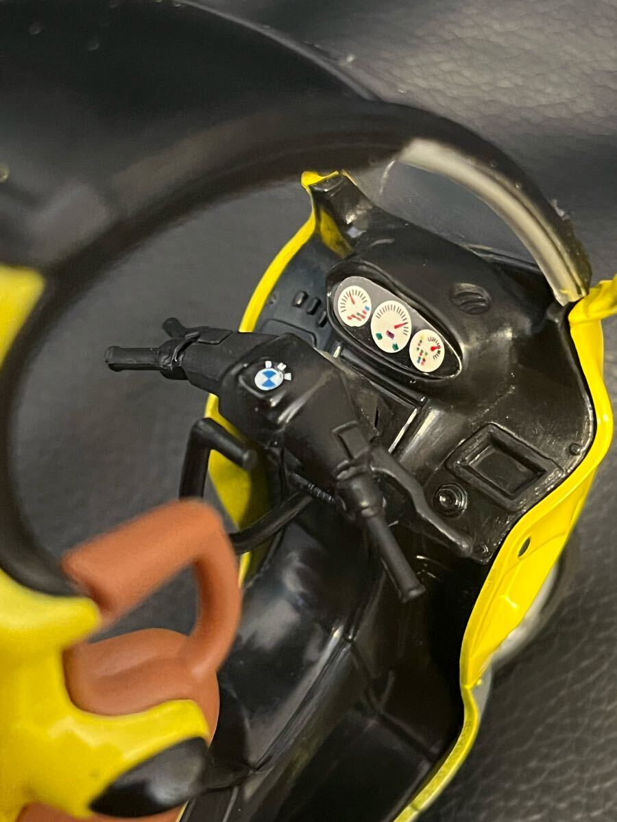 1/18スケール BMW C1 イエロー 黃色 ダイキャストバイク ミニカー オートバイ 完成品 MOTOR MAX モーターマックス 