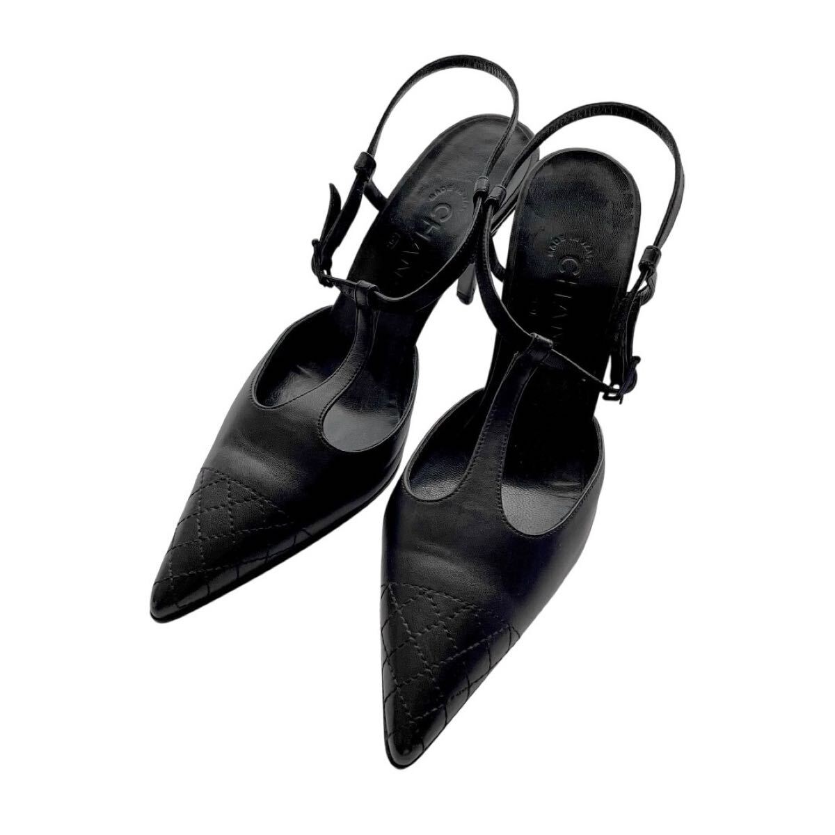CHANEL シャネル ポインテッドトゥパンプス ブラック 37C|Yahoo CHANEL シャネル ポインテッドトゥパンプス ブラック 37C|Yahoo