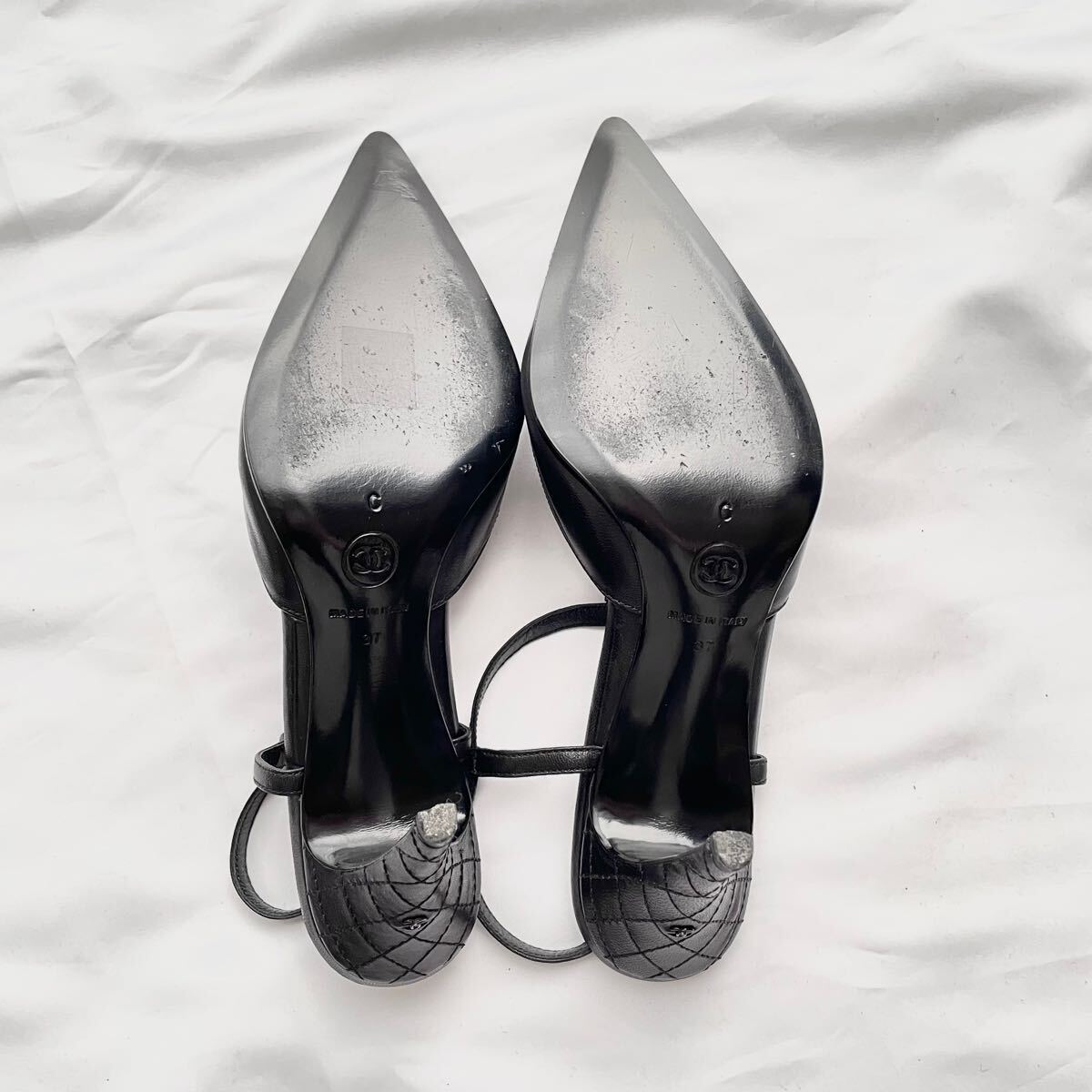 CHANEL シャネル ポインテッドトゥパンプス ブラック 37C|Yahoo CHANEL シャネル ポインテッドトゥパンプス ブラック 37C|Yahoo
