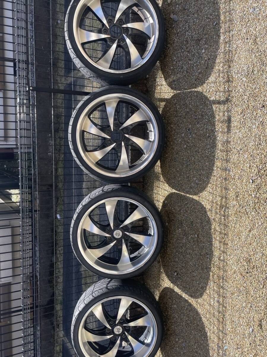 20インチ　アルミホイール　4本セット　ハイエースにて使用