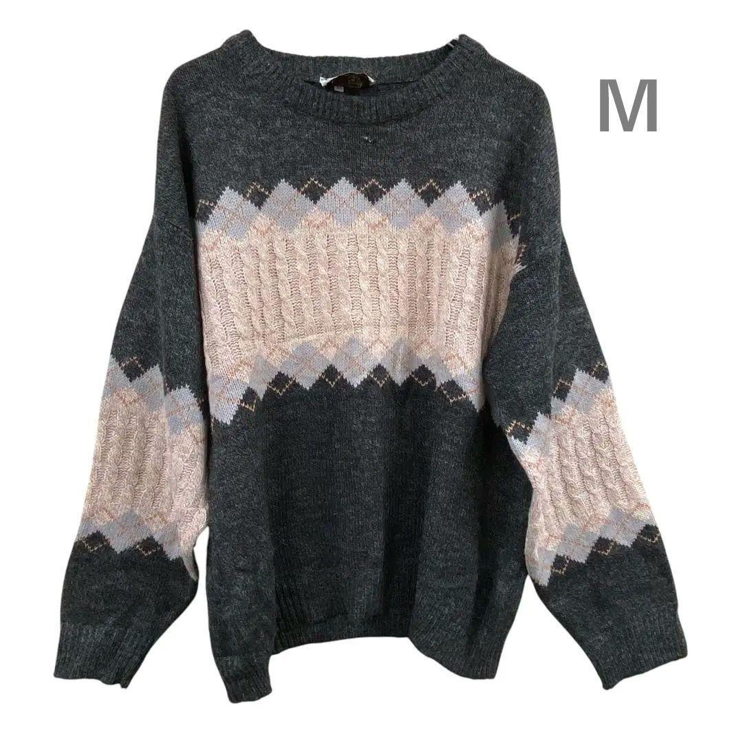 コールリッジ　メンズセーター　ニット　クルーネック　Mサイズ　秋冬【957】_画像1