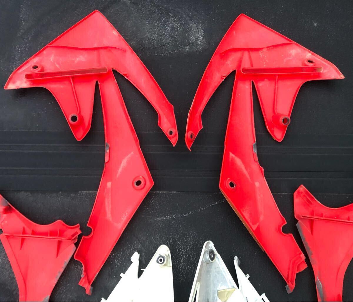 HONDA CRF450R 250R 中古外装セット インジェクション初期モデル シュラウド サイドパネル 前後フェンダーセット ホンダ 純正 2009〜2013年