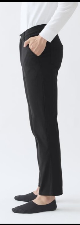 グンゼ ボディワイルド ストレッチパンツ メンズ ストレート スラックス ファスナー ベルトループ 里起毛 BODY WILD GUNZE BDW42K L 紳士