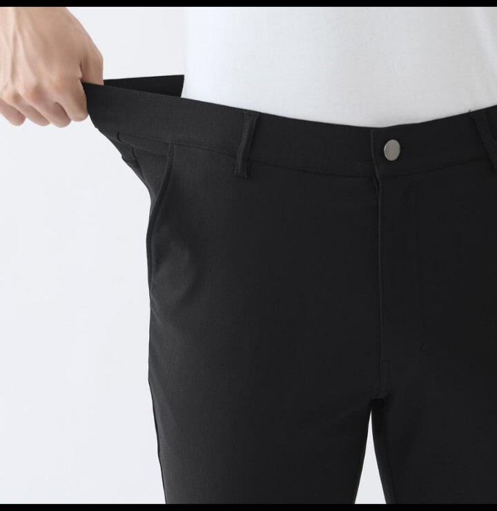 グンゼ ボディワイルド ストレッチパンツ メンズ ストレート スラックス ファスナー ベルトループ 里起毛 BODY WILD GUNZE BDW42K L 紳士