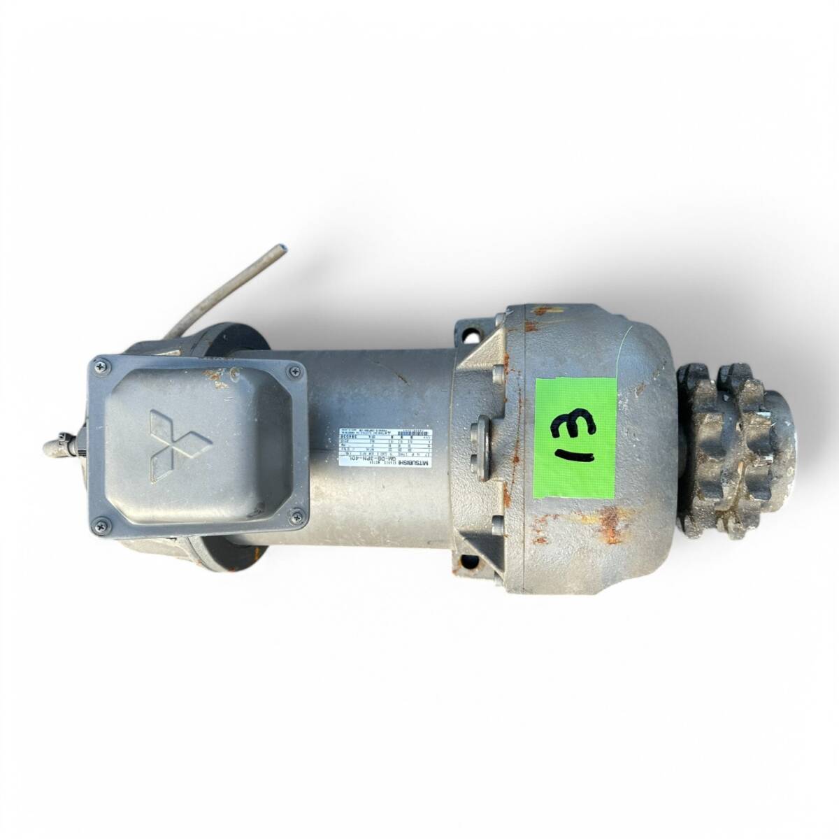 三菱電気FA産業機器 GM-DB-3PN-40L ギアードモーター GM-DB 3.7KW 3相200V 1:50 30/36/min 電動モーター no.13_画像3