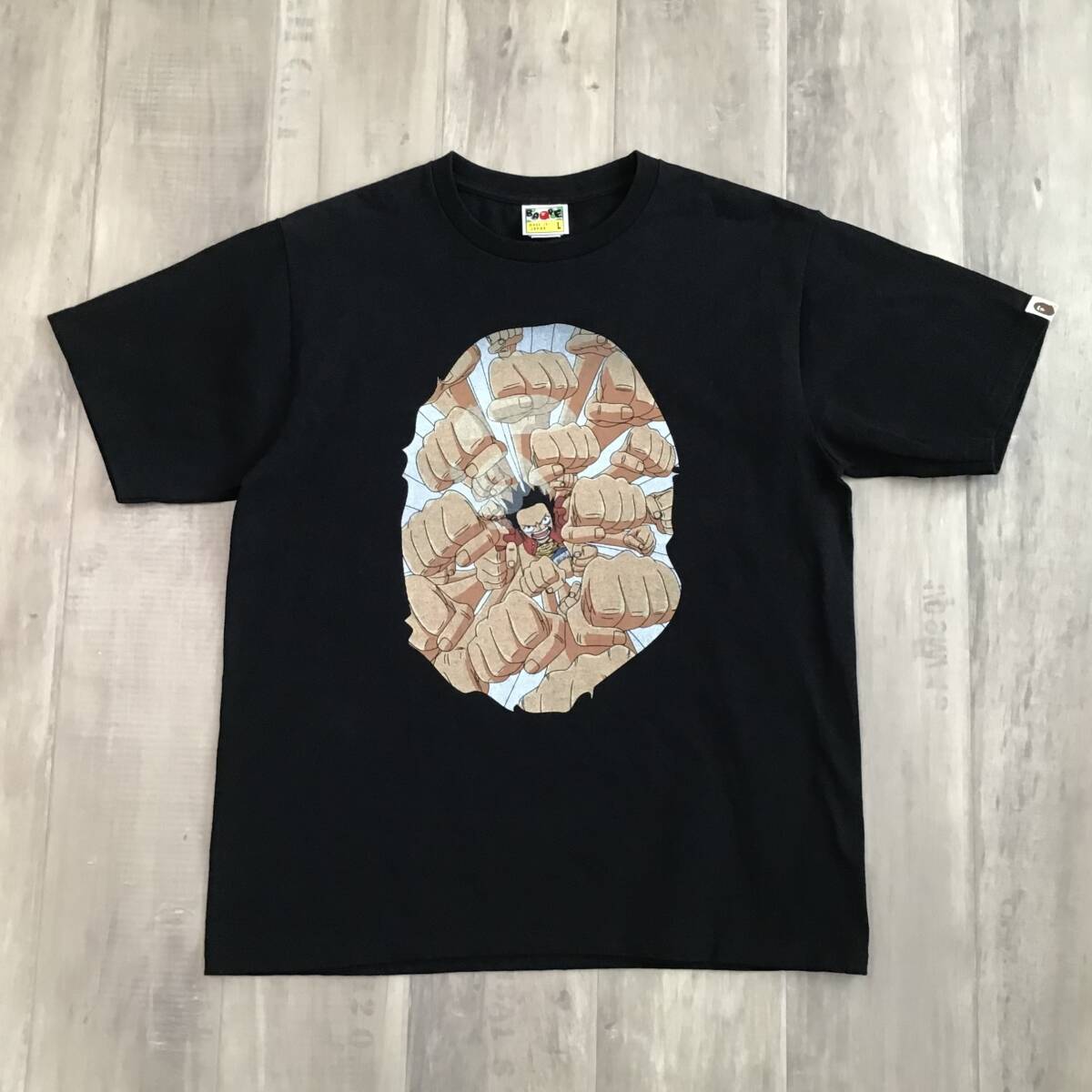 ★激レア★ Luffy Gatring Tシャツ Lサイズ a bathing ape BAPE onepiece エイプ ベイプ アベイシングエイプ ワンピース ルフィ ni94