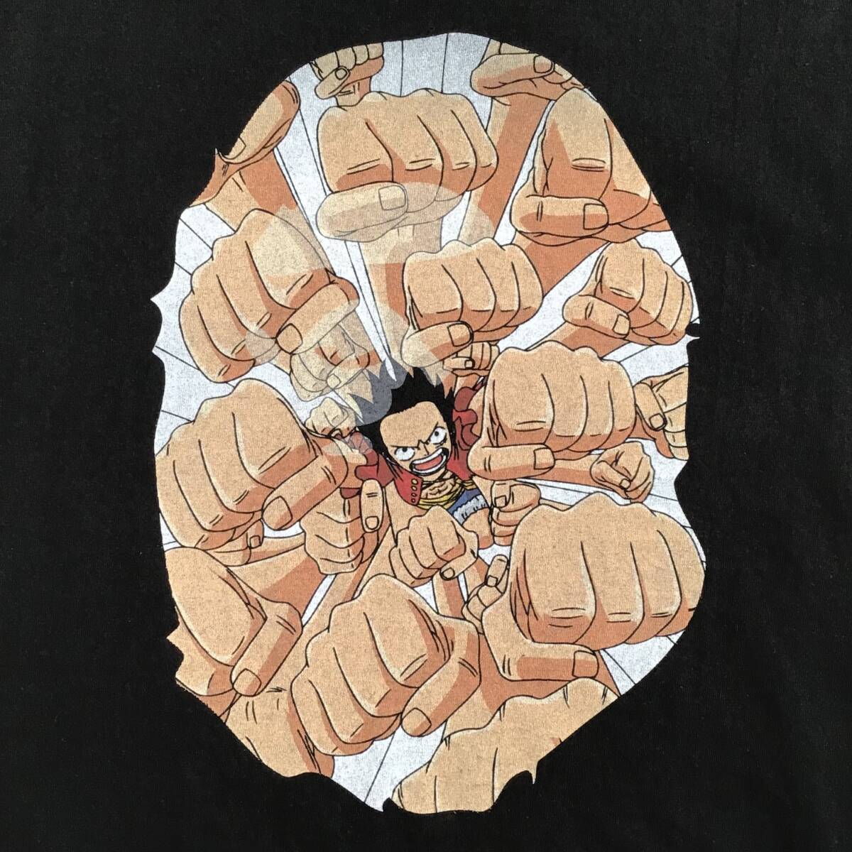 ★激レア★ Luffy Gatring Tシャツ Lサイズ a bathing ape BAPE onepiece エイプ ベイプ アベイシングエイプ ワンピース ルフィ ni94