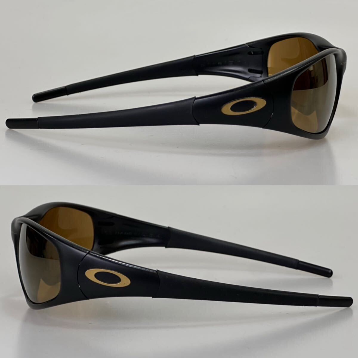 良品!!90's OAKLEY straight jacket gold Iridium Black サングラス オークリー ストレートジャケット 廃盤品 USA ビンテージ