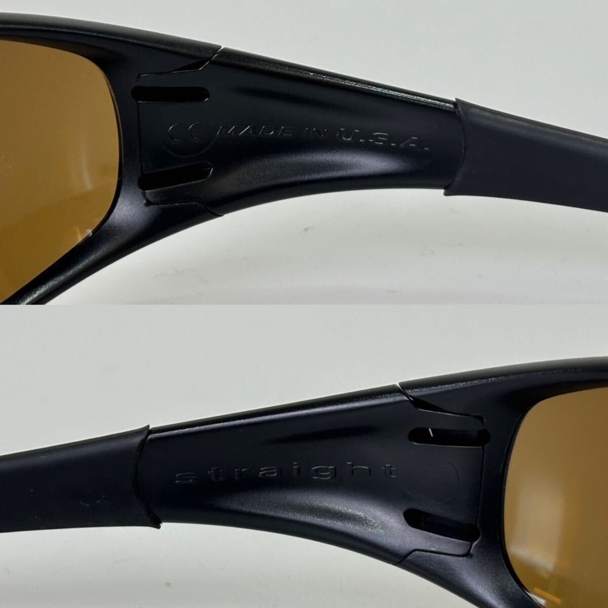 良品!!90's OAKLEY straight jacket gold Iridium Black サングラス オークリー ストレートジャケット 廃盤品 USA ビンテージ