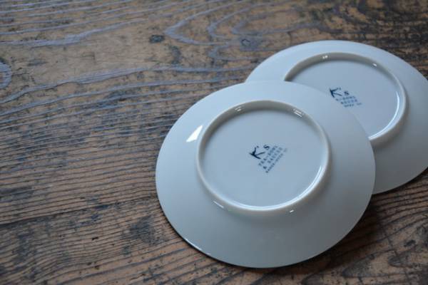 NO.207 レトロなソーサー 2枚SET 未使用品 検索用語→Aお皿プレート小皿_画像3