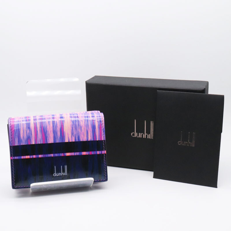 【新品】ダンヒル dunhill コンパクトウォレット 530LILAC ライラック 三つ折財布 パープル/紫 メンズ エレン?キャリーコラボ