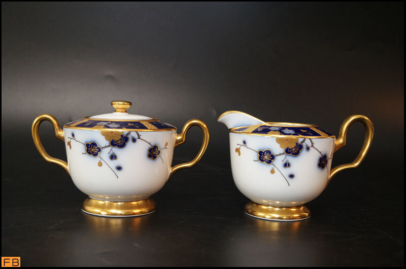 希少 大倉陶園 金蝕葡萄 ティーポット&シュガーポット 金彩 1699