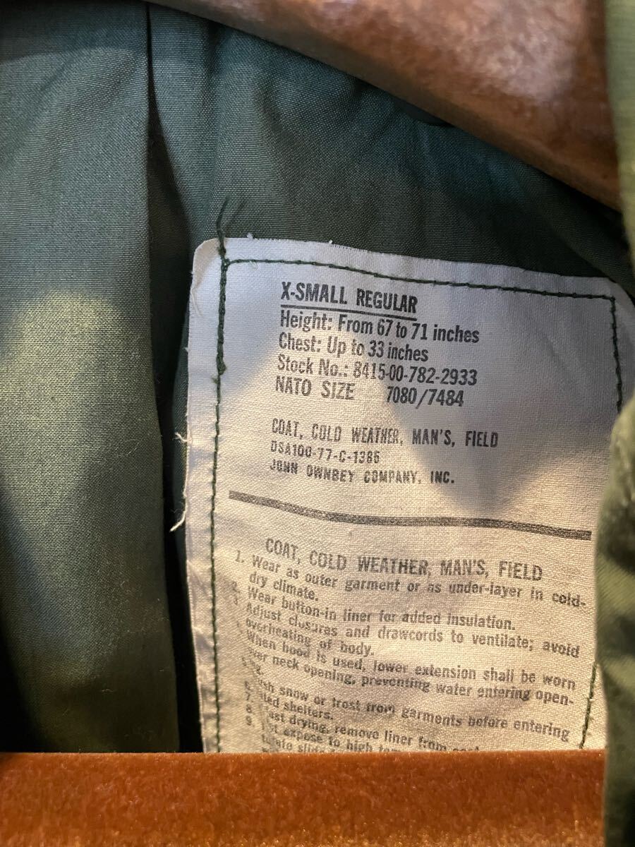 コンディション良好【70's U.S. ARMY M-65 フィールドジャケット コンディション良好【70's U.S. ARMY M-65 フィールドジャケット