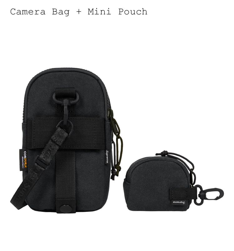 【新品正規(guī)】黒 / 25ss supreme Camera Bag + Mini Pouch / シュプリーム shoulder bag カメラバッグ ミニポーチ