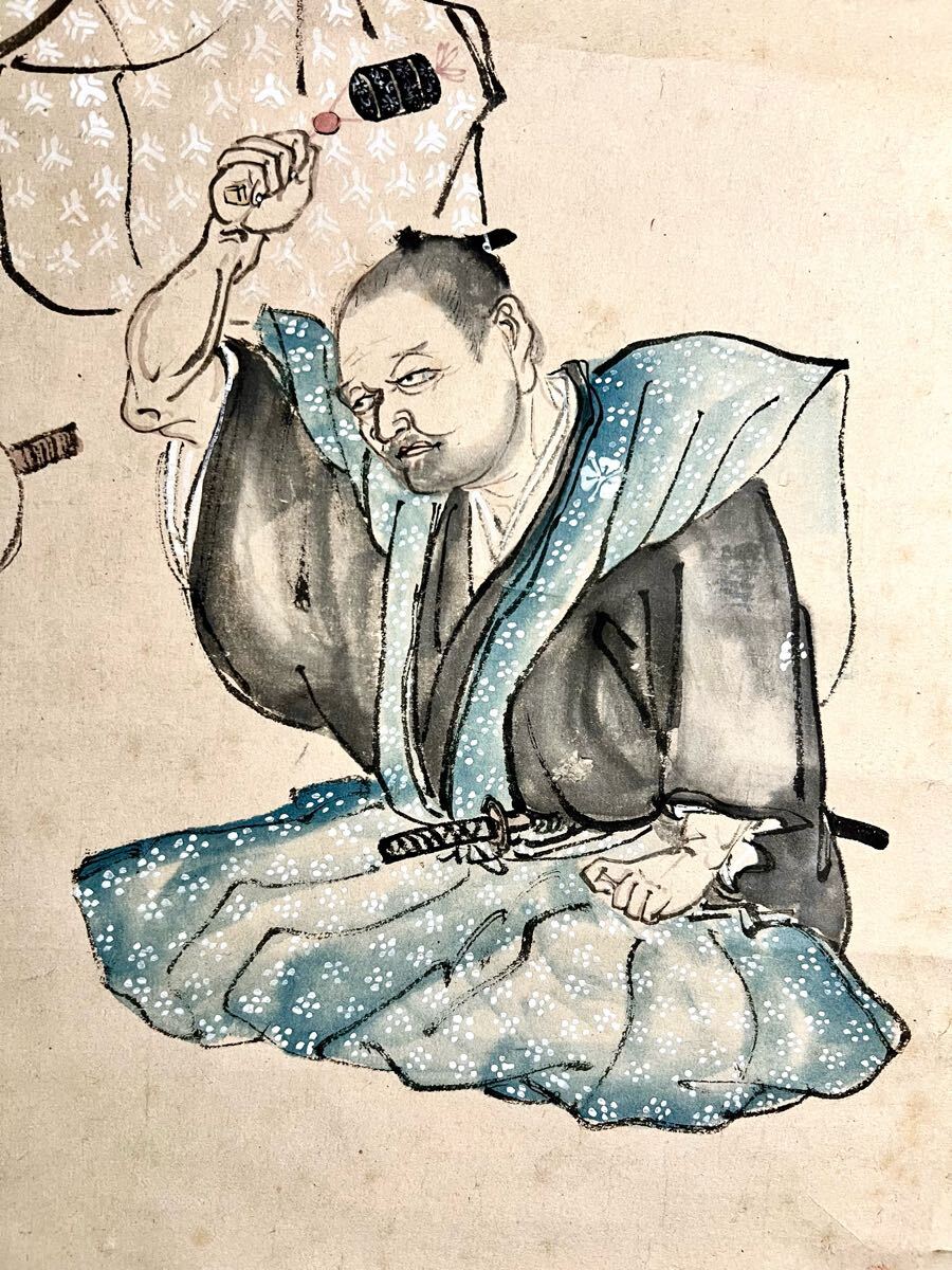 模写】渡辺崋山/人物画賛/掛軸☆宝船☆AD-107の通販 by 掛軸